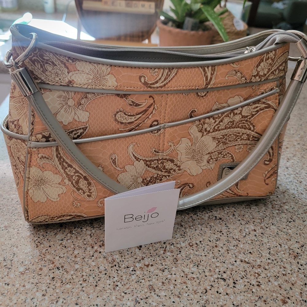 NWT Beijo Floral Couture Collection Handbag